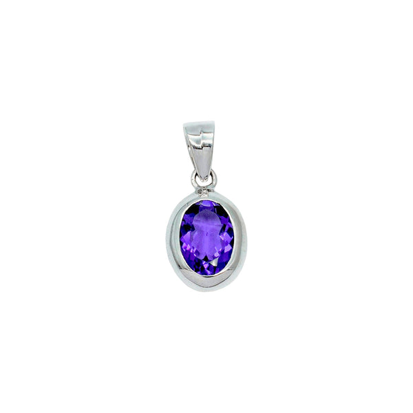 Sterling Silver Amethyst Pendant SSP134