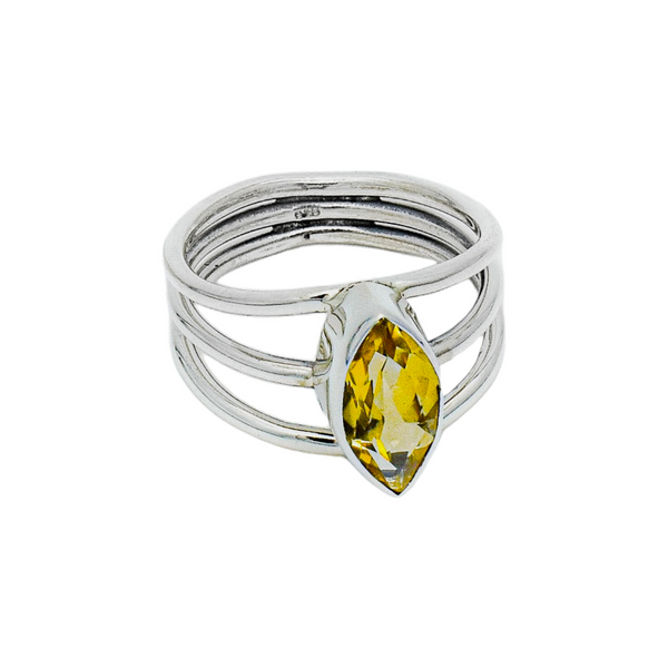 Sterling Silver Citrine Ring SSR215