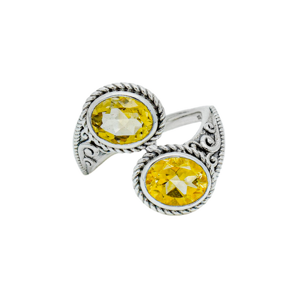 Sterling Silver Citrine Ring SSR223