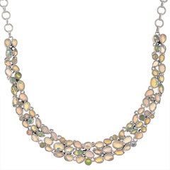 Sterling Silver Ethiopian Opal Necklace SSN1