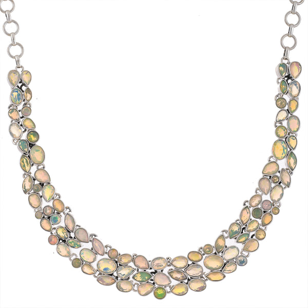 Sterling Silver Ethiopian Opal Necklace SSN1