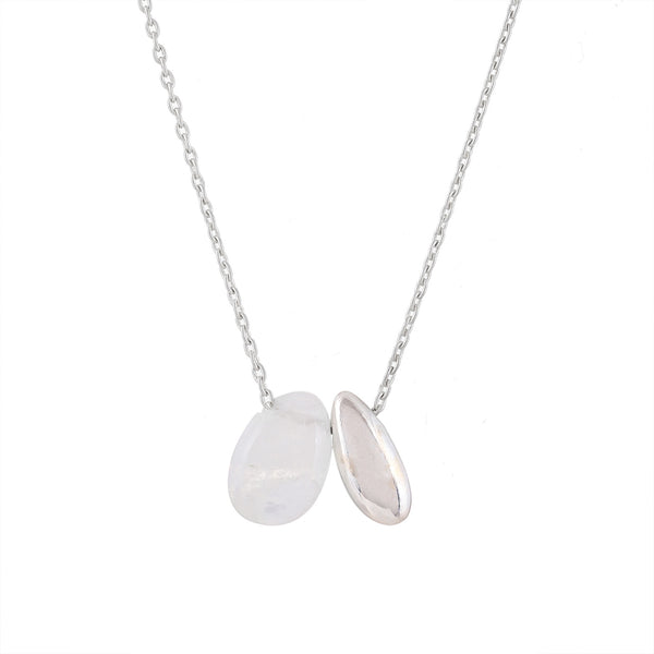 Sterling Silver Moonstone Necklace SSN20
