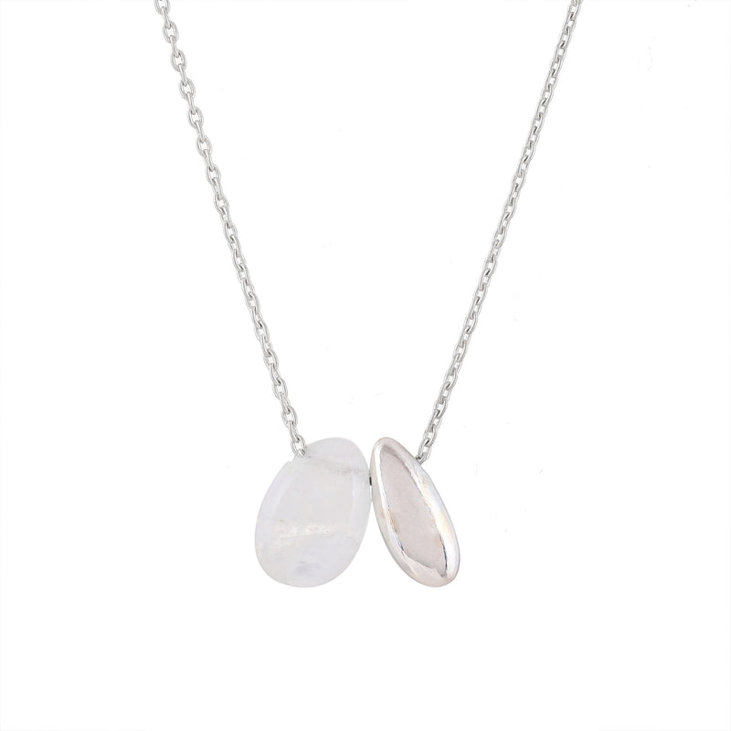 Sterling Silver Moonstone Necklace SSN20