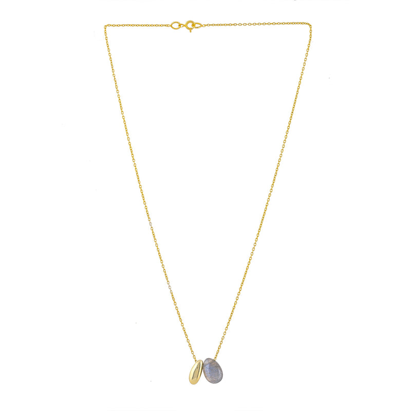 Sterling Silver Labradorite Necklace SSN20