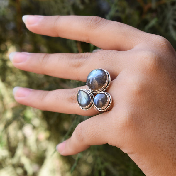 Sterling Silver Labradorite Ring SSR59