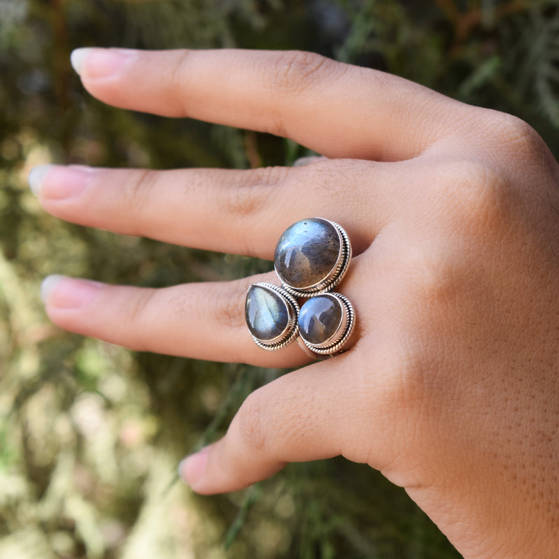 Sterling Silver Labradorite Ring SSR59