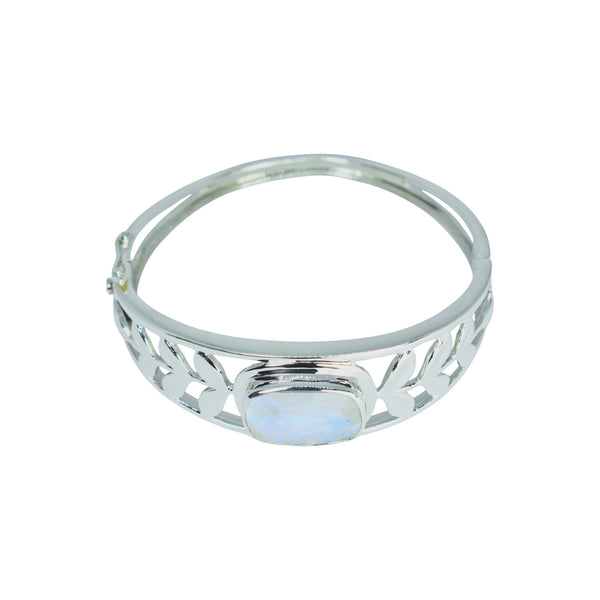 Sterling Silver Moonstone Cuff Bracelet SSBR2