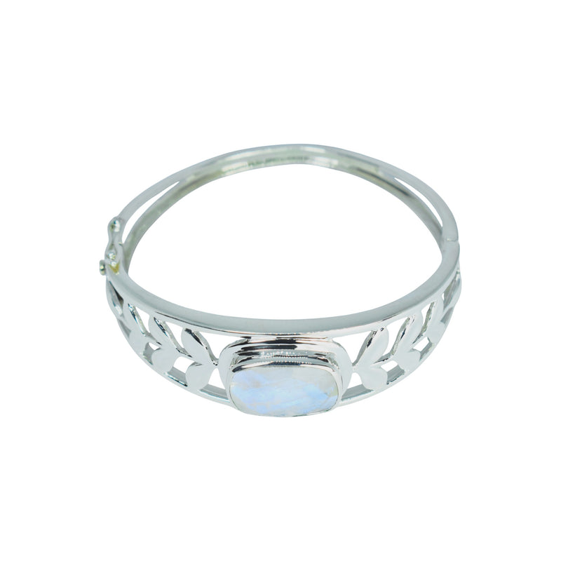 Sterling Silver Moonstone Cuff Bracelet SSBR2