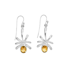 Sterling Silver Citrine Earrings SSER184