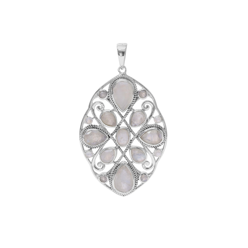 Sterling Silver Moonstone Pendant SSP87