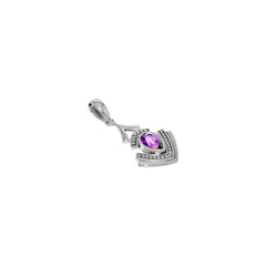 Sterling Silver Amethyst Pendant SSP114