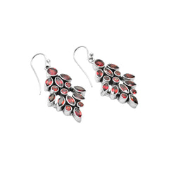 Sterling Silver Garnet Earrings SSER170
