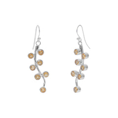 Sterling Silver Citrine Earrings SSER129