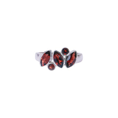Sterling Silver Garnet Ring SSR230