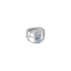 Sterling Silver Moonstone Ring SSR309