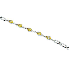 Sterling Silver Citrine Bracelet SSBR22