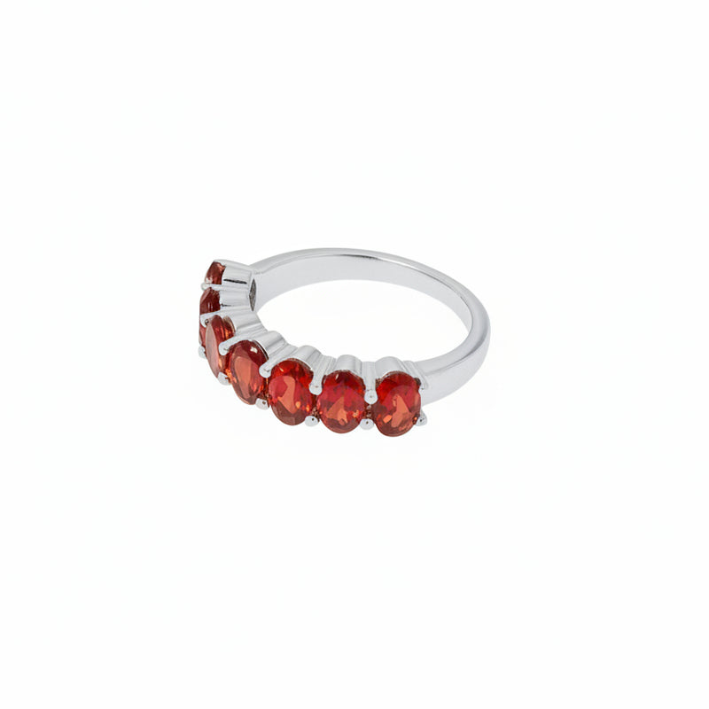 Sterling Silver Garnet Ring SSR95
