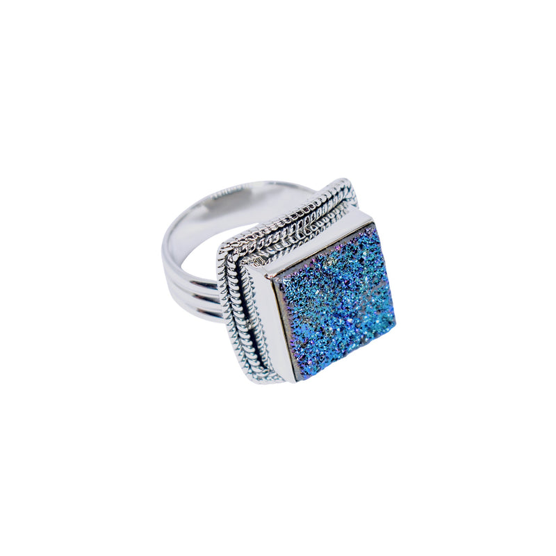 Sterling Silver Druzy Ring SSR26