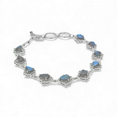 Sterling Silver Labradorite Bracelet SSBR34
