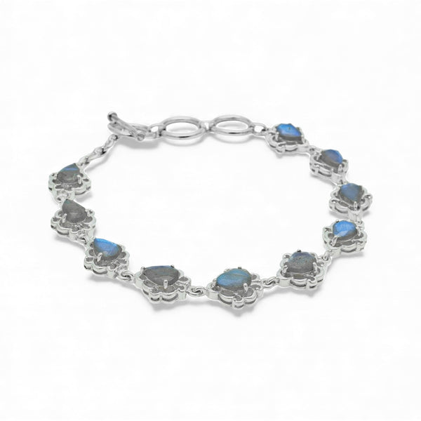 Sterling Silver Labradorite Bracelet SSBR34