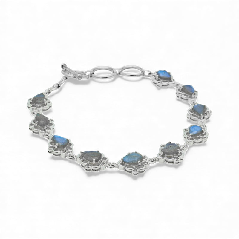 Sterling Silver Labradorite Bracelet SSBR34