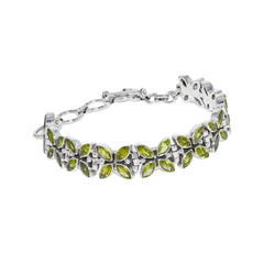 Sterling Silver Peridot Bracelet SSBR47