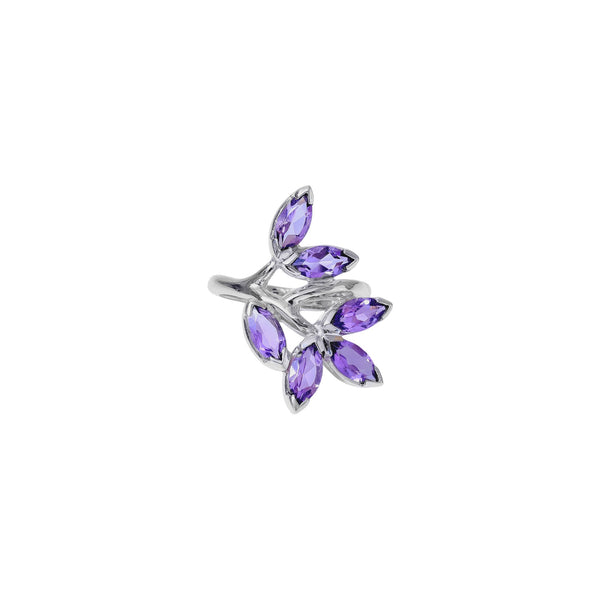 Sterling Silver Amethyst Ring SSR252