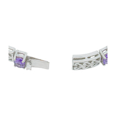 Sterling Silver Amethyst Bracelet SSBR58