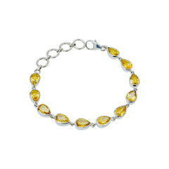 Sterling Silver Citrine Bracelet SSBR23