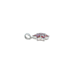 Sterling Silver Garnet Pendant SSP122