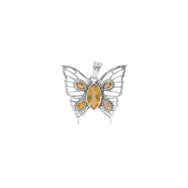 925 Sterling Silver Citrine Pendant SSP253