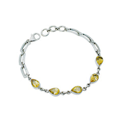 Sterling Silver Citrine Bracelet SSBR22