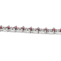 Sterling Silver Garnet Bracelet SSBR57