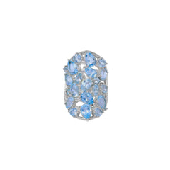 Sterling Silver Blue Topaz Ring SSR365
