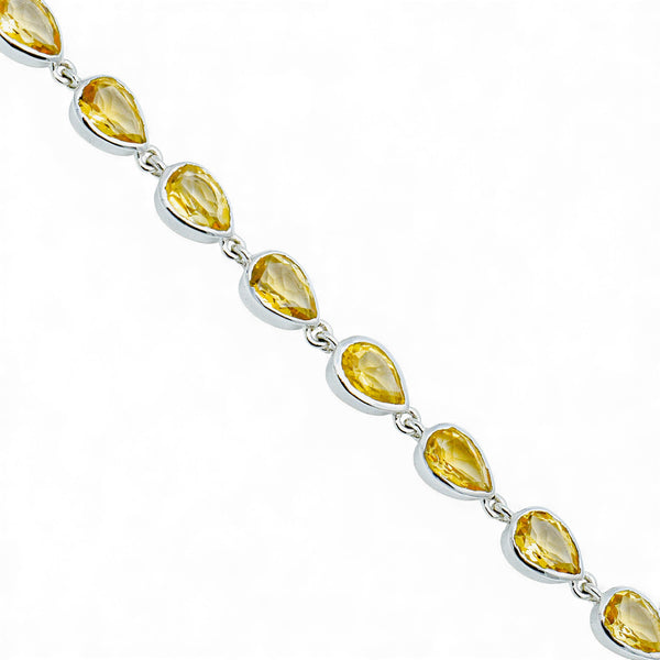 Sterling Silver Citrine Bracelet SSBR23
