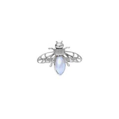 Sterling Silver Pearl Bee Ring SSR98