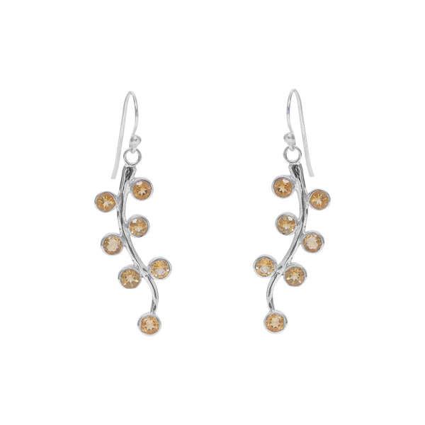 Sterling Silver Citrine Earrings SSER129