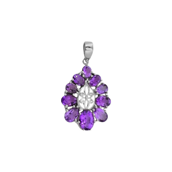 Sterling Silver Amethyst Pendant SSP55