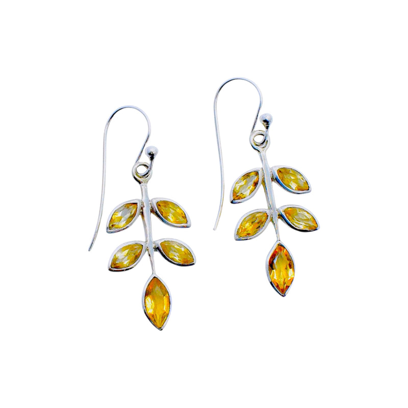 Sterling Silver Citrine Earrings SSER108