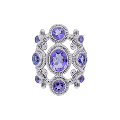 Sterling Silver Amethyst Ring SSR124