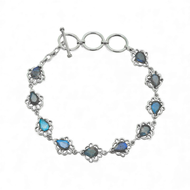 Sterling Silver Labradorite Bracelet SSBR34