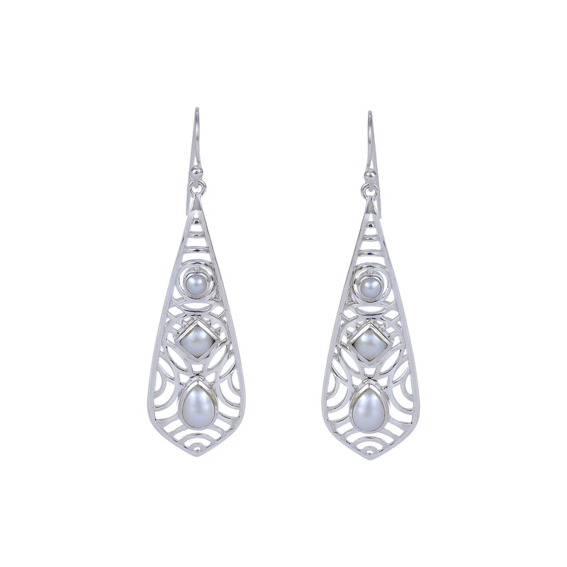 Sterling Silver Pearl Earrings SSER276