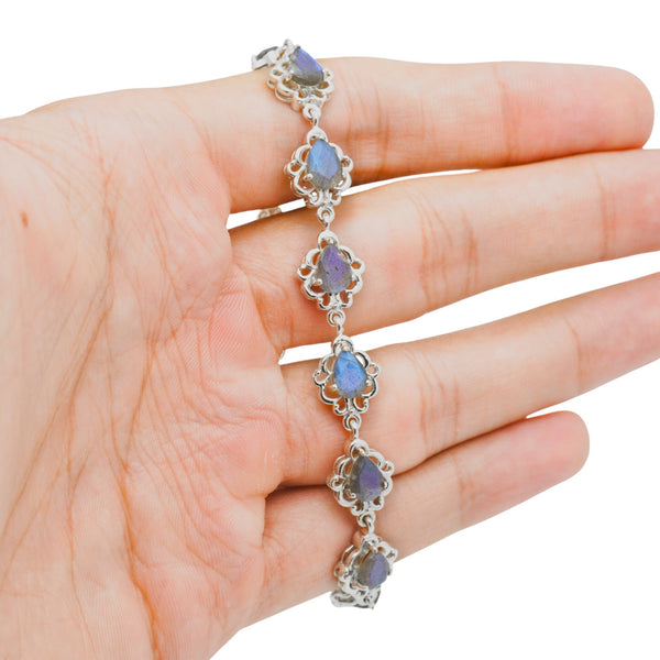 Sterling Silver Labradorite Bracelet SSBR34