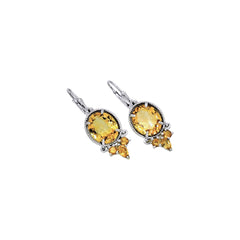 Sterling Silver Citrine Earrings SSER13