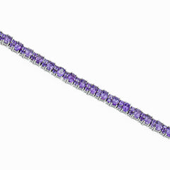 Sterling Silver Amethyst Bracelet SSBR50