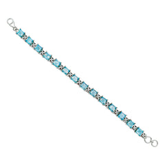 Sterling Silver Sky Blue Topaz Bracelet SSBR31