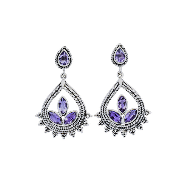 Sterling Silver Amethyst Earrings SSER58
