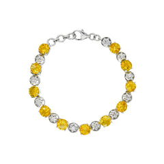 Sterling Silver Citrine Bracelet SSBR29