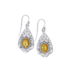 Sterling Silver Citrine Earrings SSER31