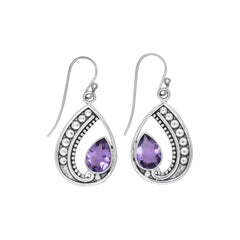 Sterling Silver Amethyst Earrings SSER154
